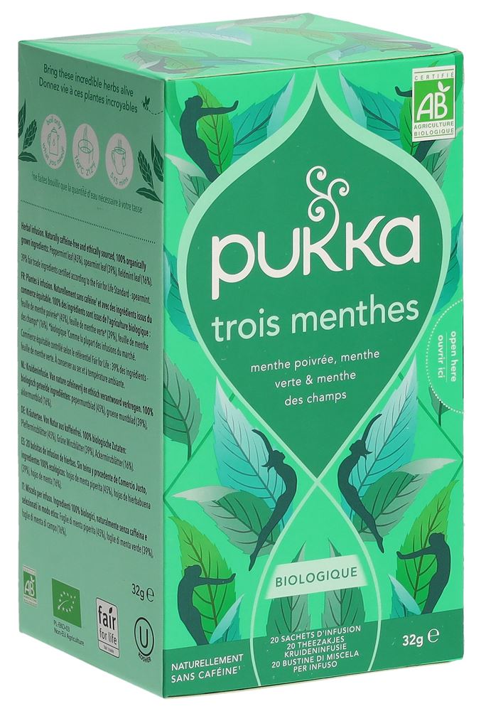 Pukka Trois Menthes Tee Bio Btl 20 Stk