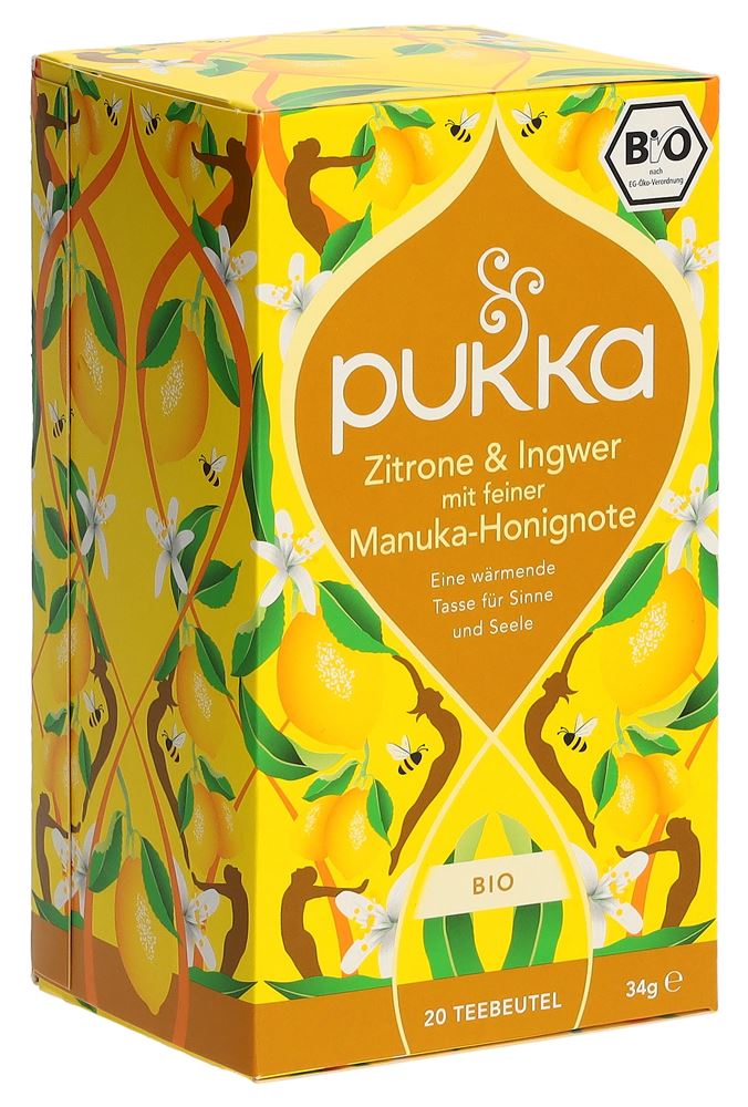 Pukka Zitrone Ingwer & Manuka-Honig Tee Bio deutsch Btl 20 Stk