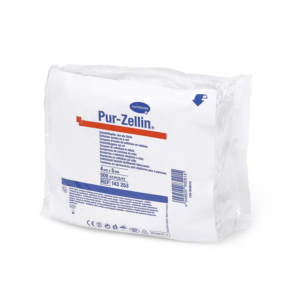 Image of Pur-Zellin Tuper 4x5cm unsteril 500 Stk