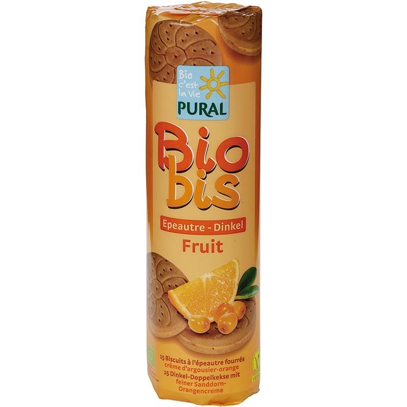 Image of Pural Bio Bis Dinkel Sanddorn Orange 300 g