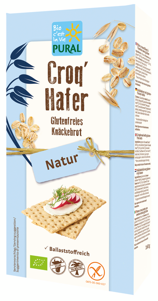 Image of Pural Croq"Hafer Natur glutenfrei 160 g'