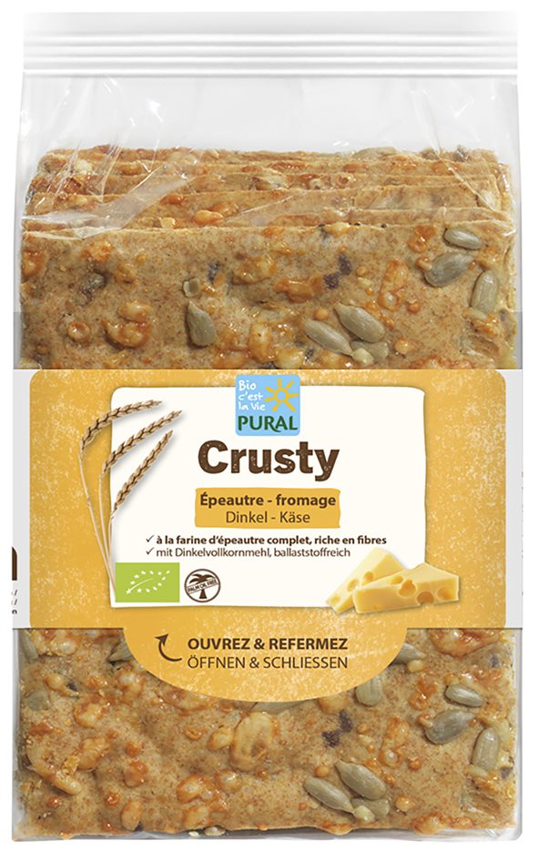 Pural crusty épeautre fromage et grains tournesol 200 g