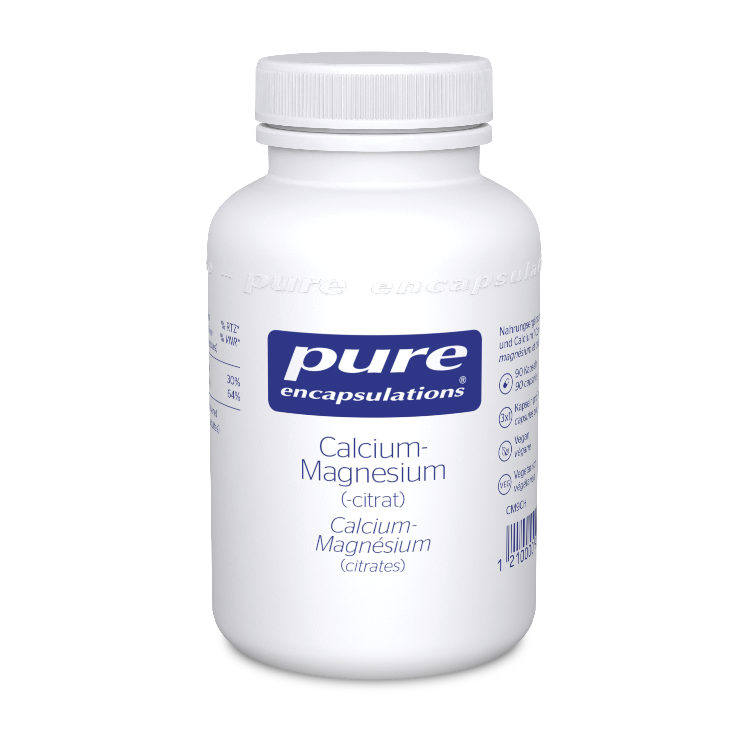 Pure Calcium-Magnesium Kaps Ds 90 Stk | Nahrungsergänzungsmittel