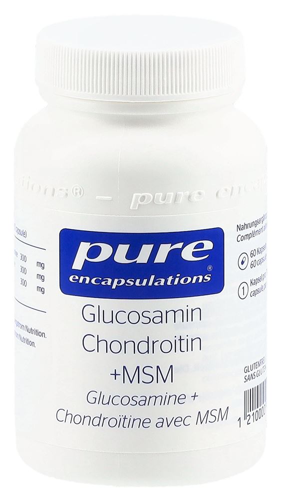 Pure glucosamine chondroïtine caps bte 60 pce