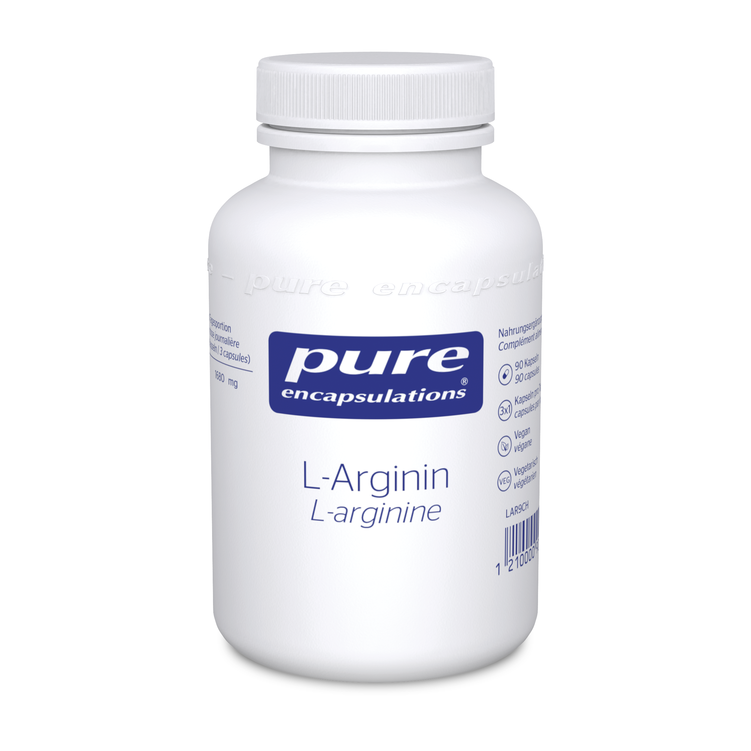 Pure L-Arginin Kaps Ds 90 Stk | Nahrungsergänzungsmittel