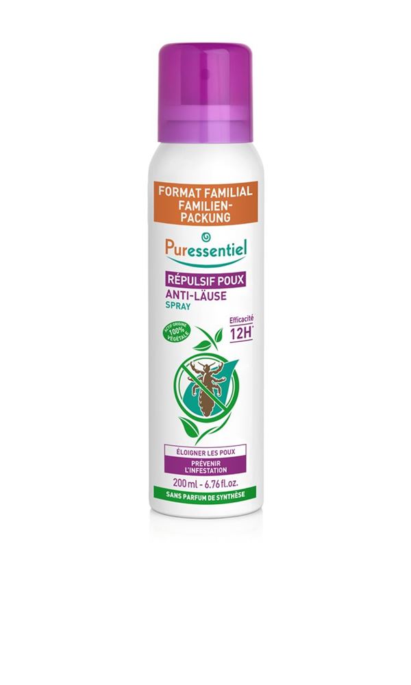 Puressentiel antipidocchi spray repellente formato familiare 200 ml