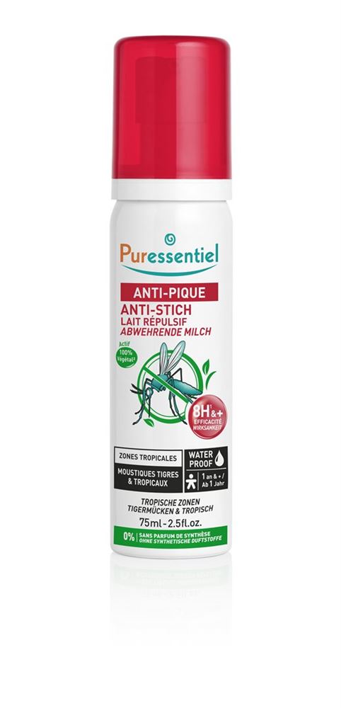 Puressentiel Anti-Stich Abwehrende Milch Tropische Zonen Fl 75 ml