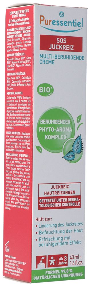 Image of Puressentiel Anti-Stich Creme multi-beruhigend Erwachsene Bio 40 ml