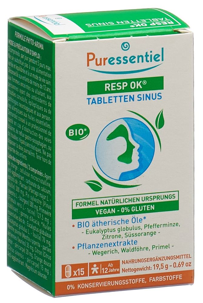 Image of Puressentiel Atemwege Tabl Sinus Ds 15 Stk