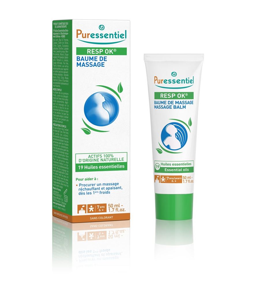 Puressentiel Massagebalsam Resp'OK mit 19 ätherischen Ölen Tb 50 ml