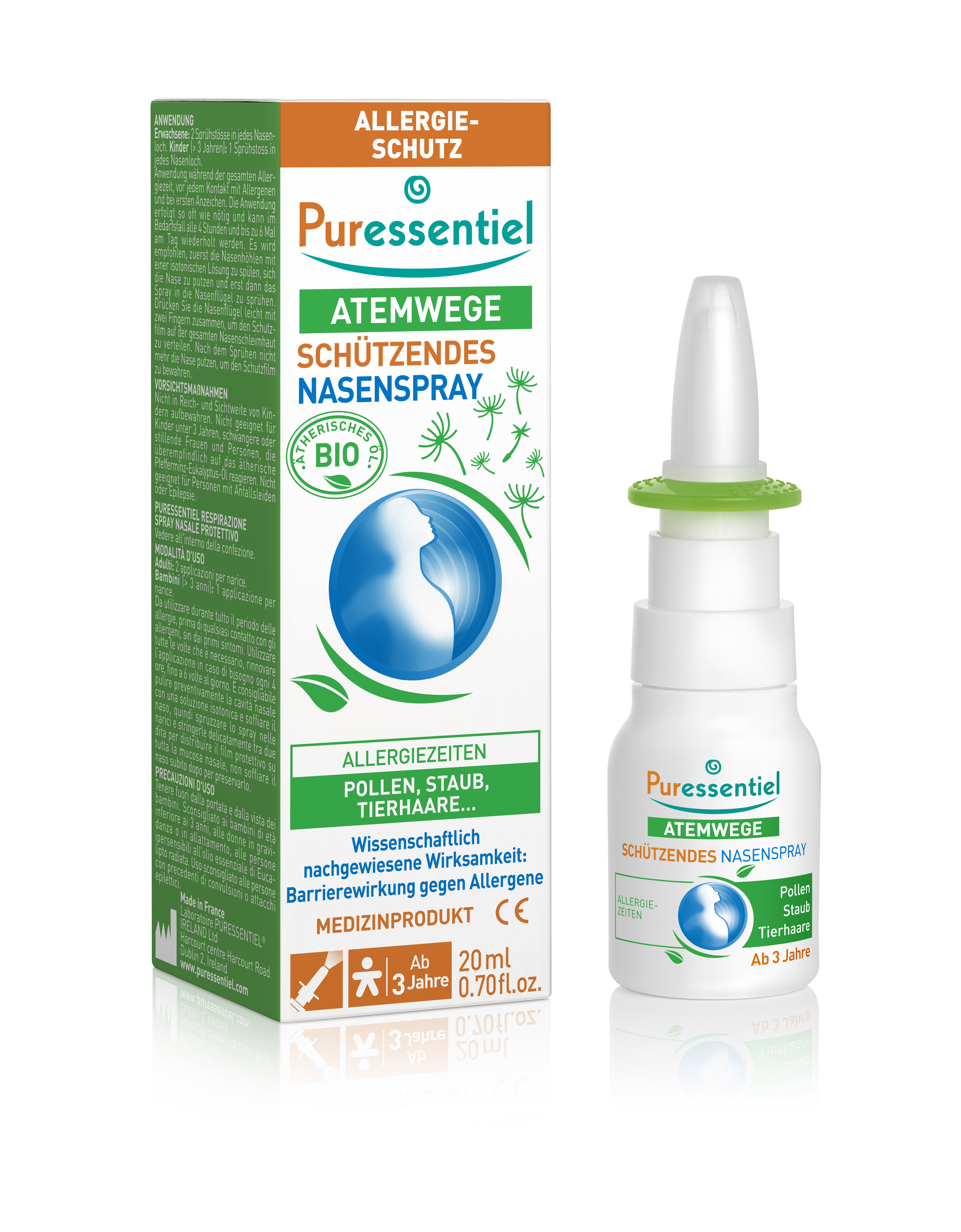 Image of Puressentiel Nasenspray Schutz gegen Allergien Fl 20 ml