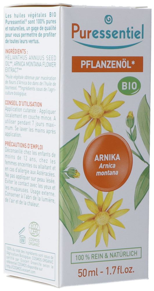 Image of Puressentiel Pflanzenöl Arnika Bio Fl 50 ml