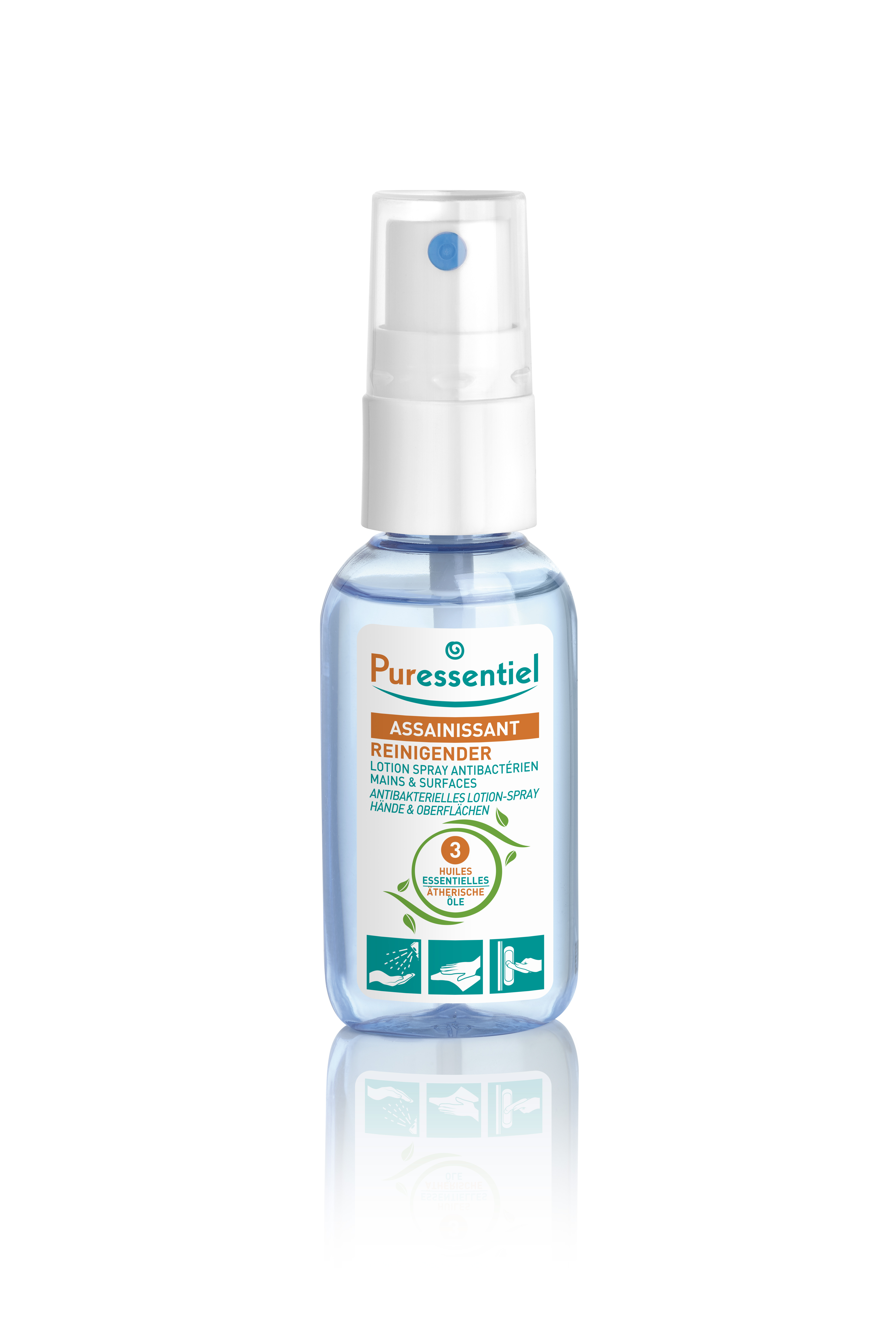 Puressentiel assainissant lotion antibactérienne mains et surfaces spr 25 ml