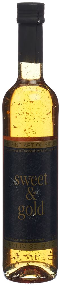 Puris sirop Sweet & Gold (mit 22K Blattgold) 6 fl verre 50 cl