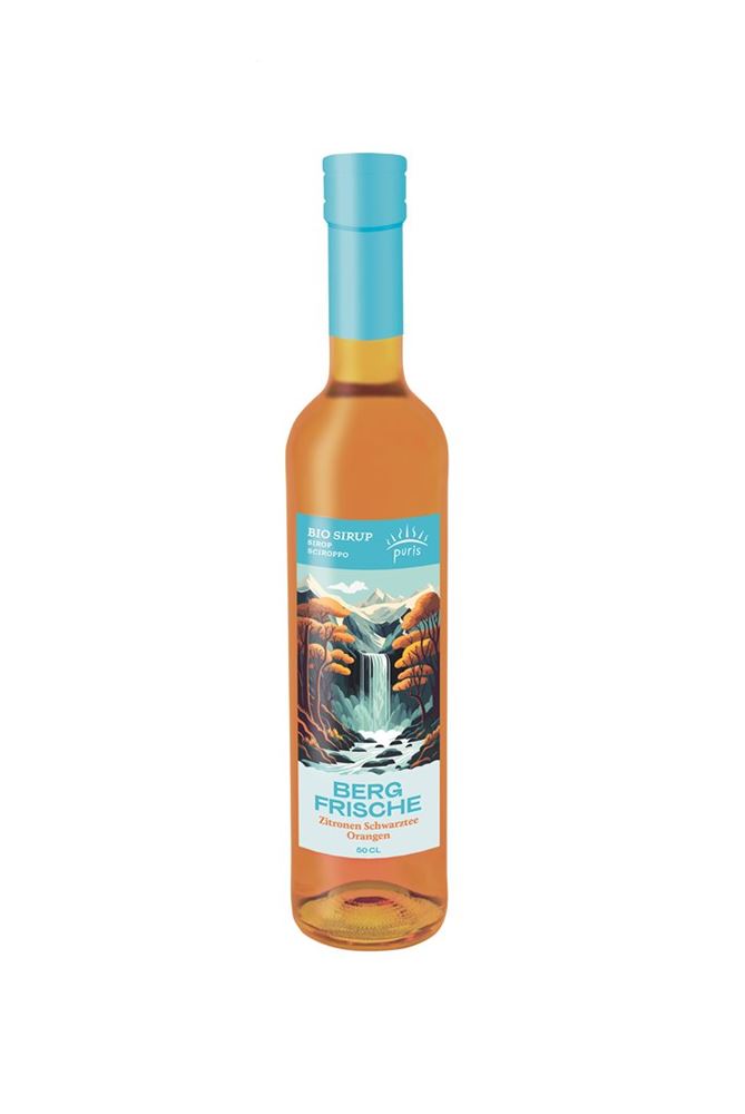 Puris Sirup Zauberland Bergfrische /Eistee BIO 6 Glasfl 50 cl