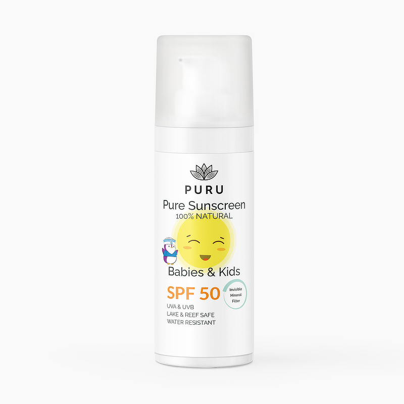 Puru Pure crème solaire bébé & enfants Spf50 fl ronde 50 ml