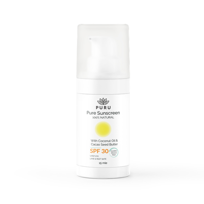 Puru Pure crème solaire Spf30 fl ronde 15 ml