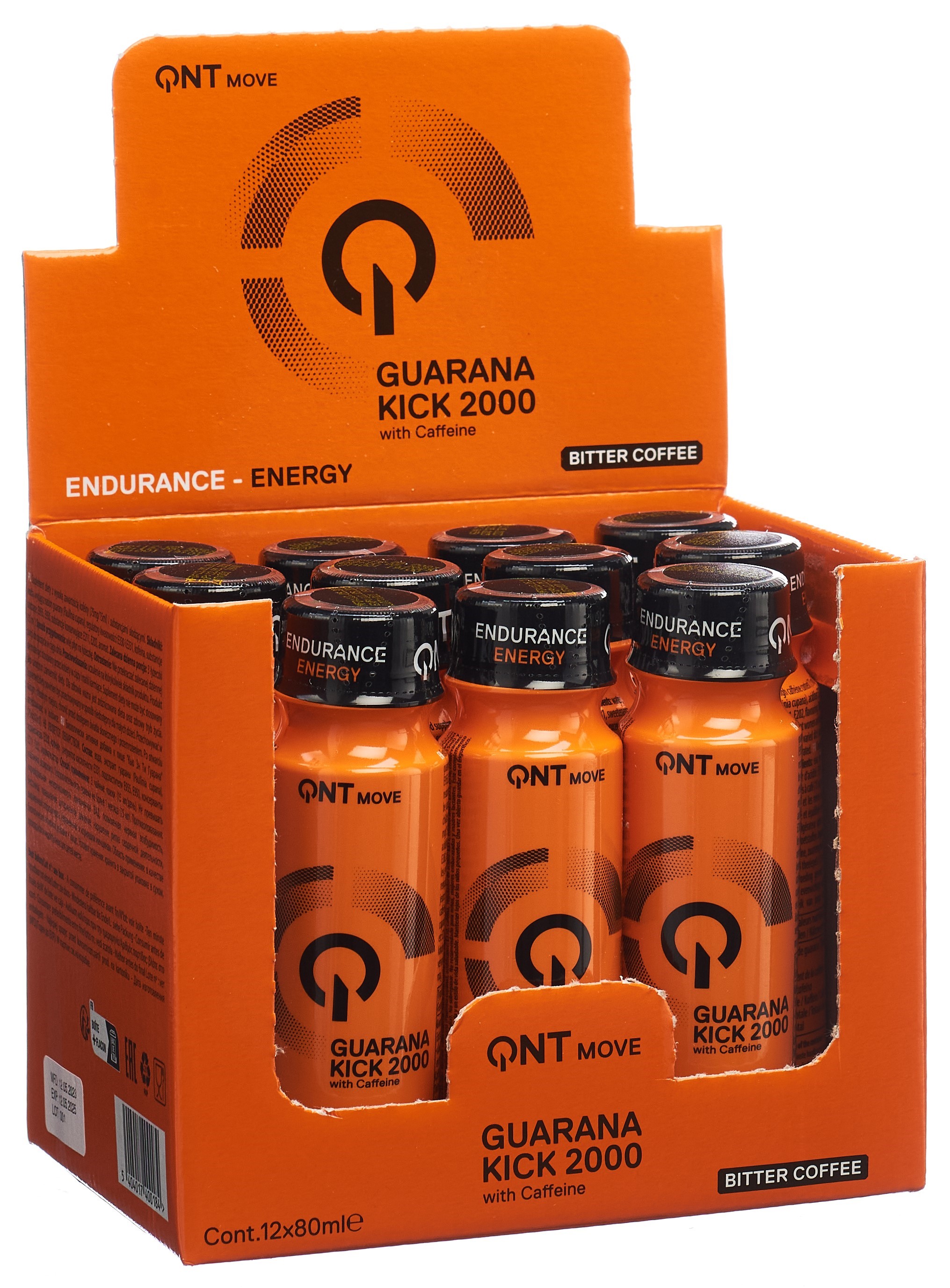 Image of QNT Guarana Kick 2000 Shot Guarana+Caffein 12 x 80 ml