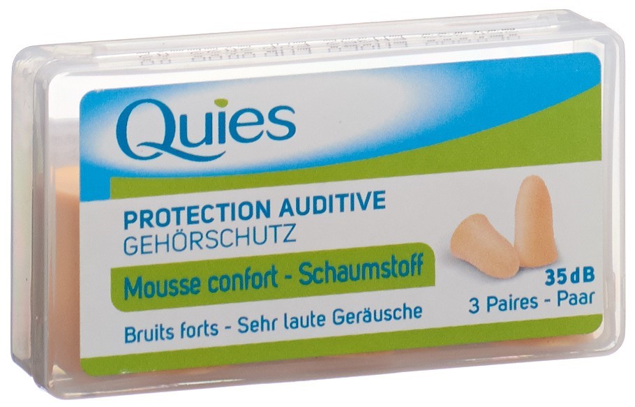 Quies tampons protection bruit mousse chair 6 pce