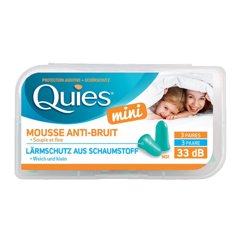 Quies Lärmschutz aus Schaumstoff Mini 6 Stk