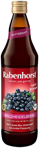Rabenhorst Waldheidelbeere Muttersaft Bio Fl 7.5 dl
