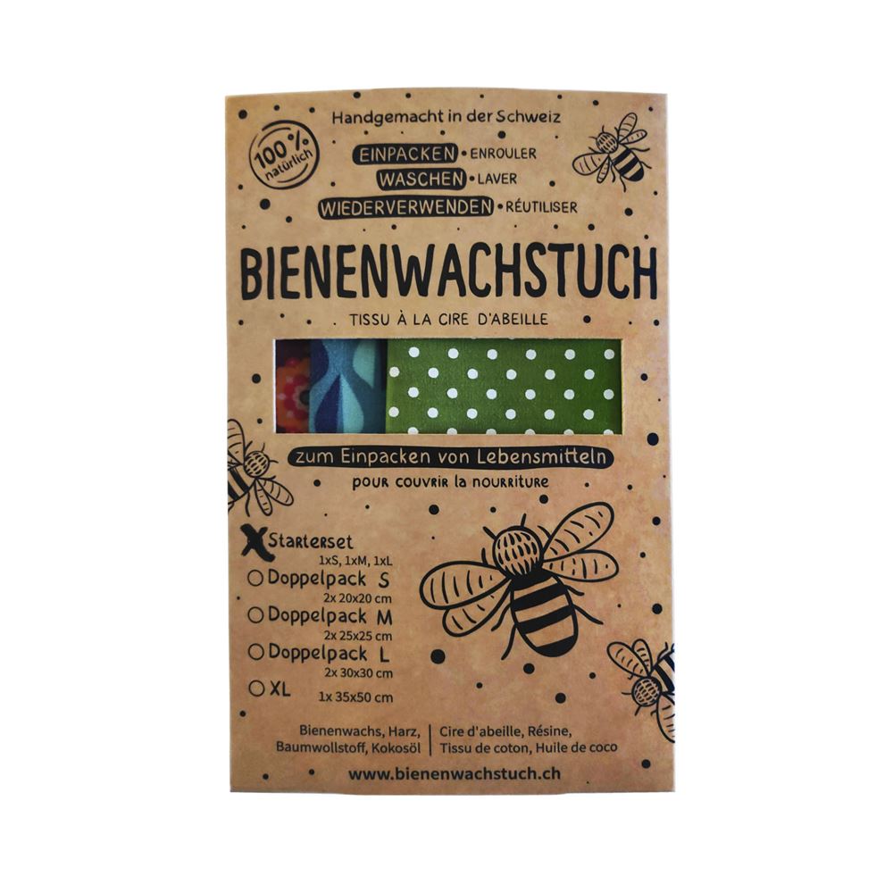 Image of RapNika Bienenwachstuch Starter Set S/M/L
