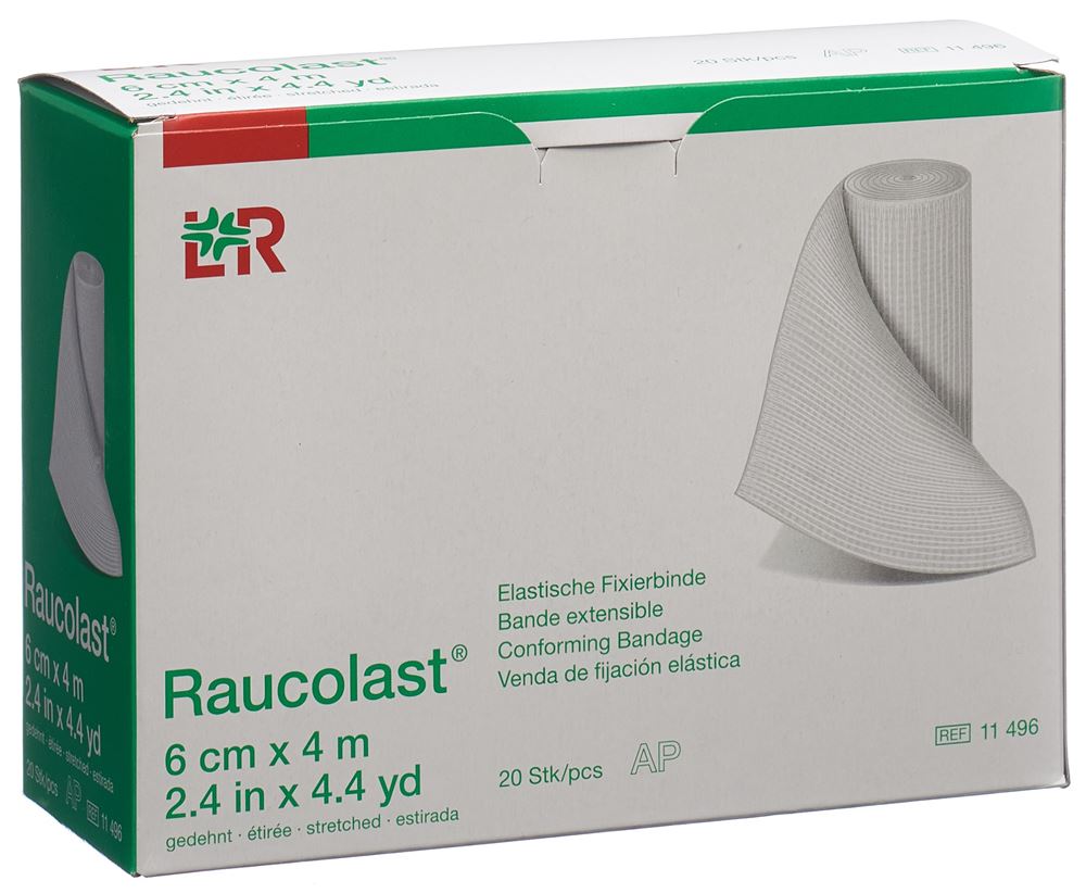 Image of Raucolast elastische Fixierbinde 6cmx4m 20 Stk