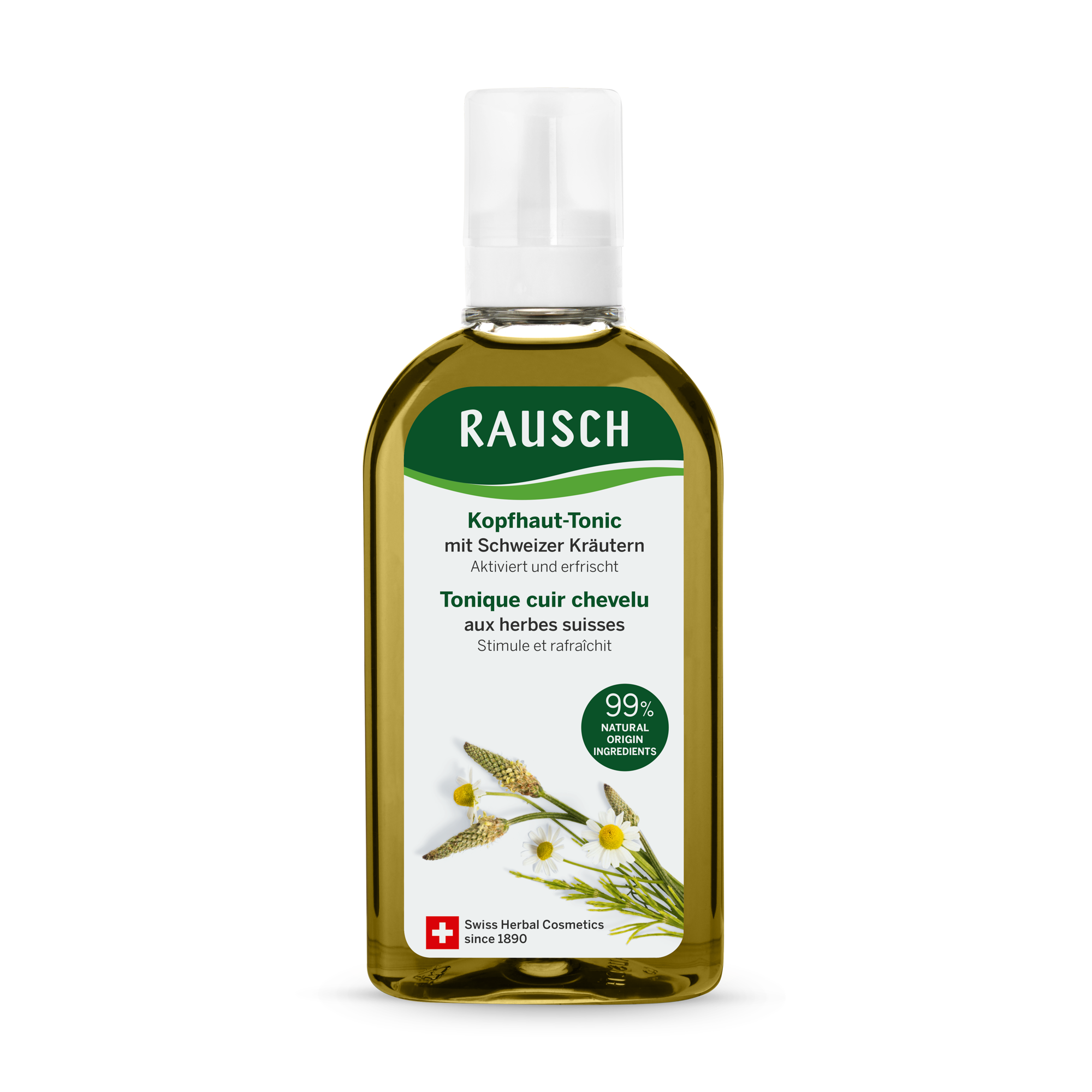 Rausch tonique cuir chevelu aux herbes suisses fl 200 ml