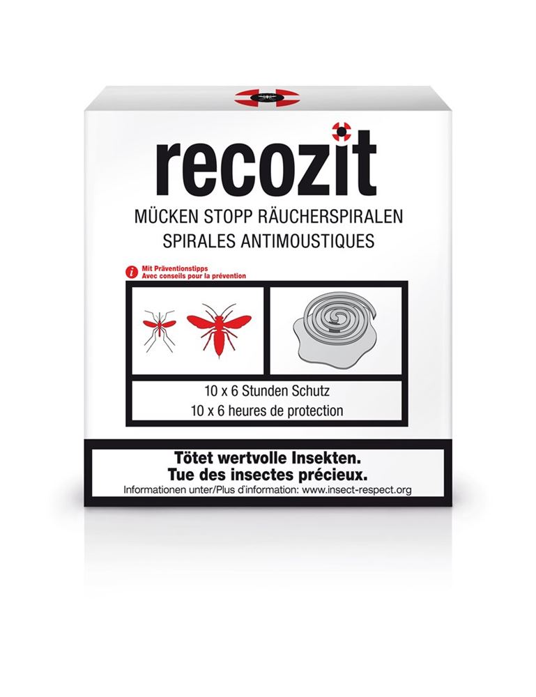 Recozit Mücken Stopp Räucherspirale 5 x 2 Stk