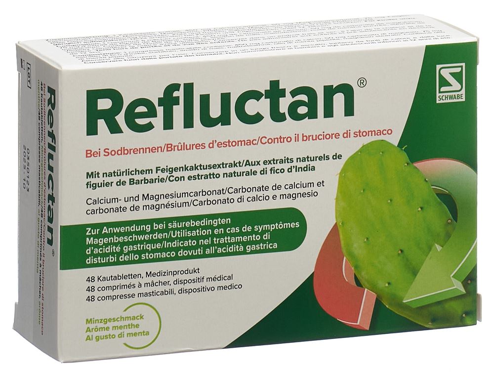 Image of Refluctan Kautabl Minze Blist 48 Stk