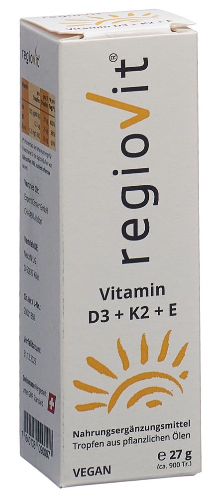 Image of Regiovit Vitamin D3 + K2 + E Tropfen 27 g