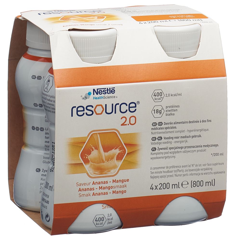 Resource 2.0 Ananas Mango 4 x 200 ml