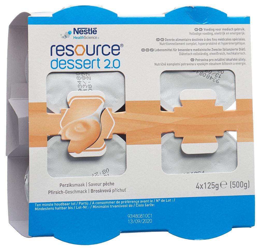 Resource dessert 2.0 pesca 4 coppette 125 g