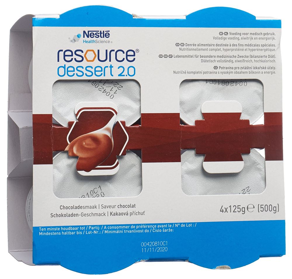 Resource dessert 2.0 chocolat 4 cup 125 g