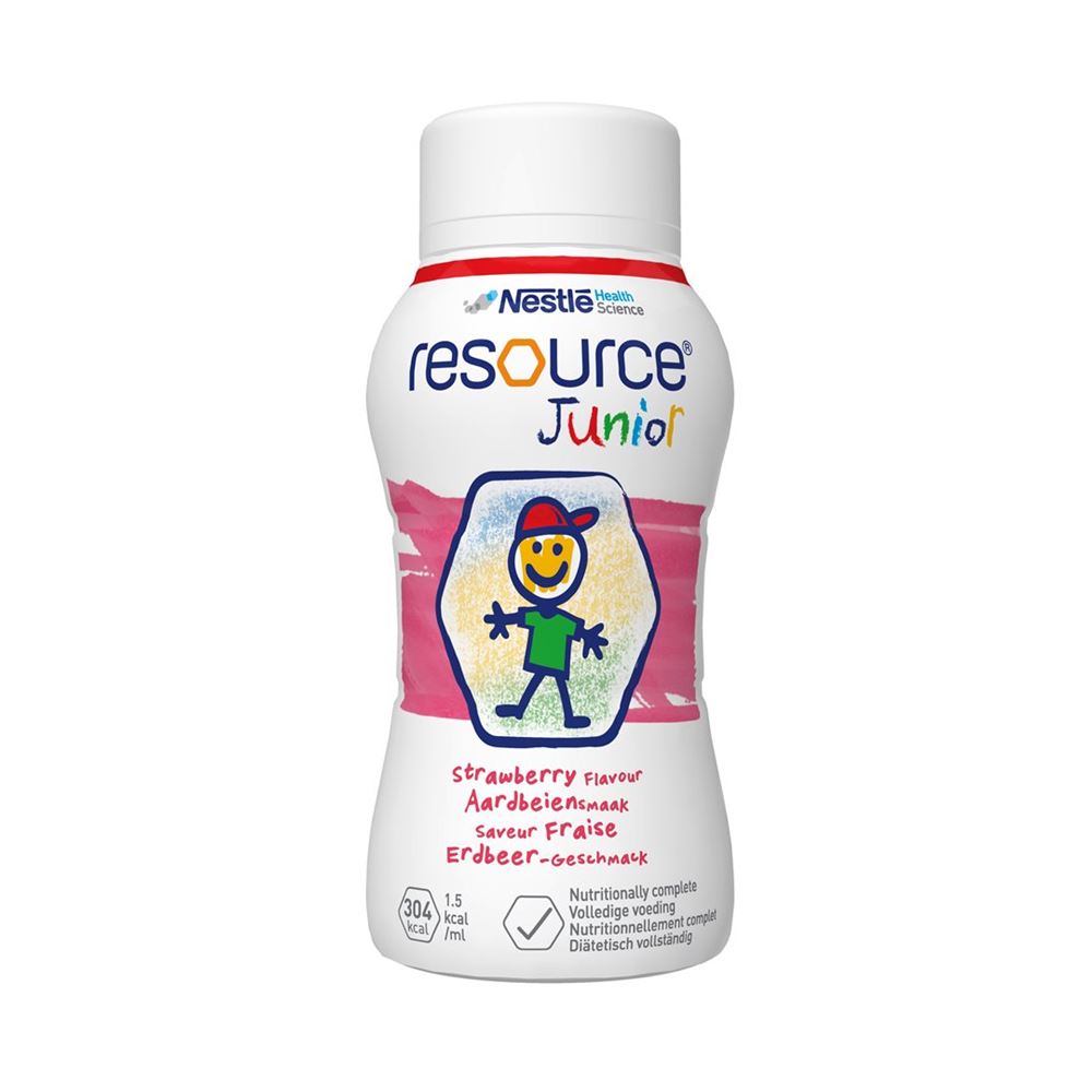 Resource Junior Erdbeer 4 Fl 200 ml