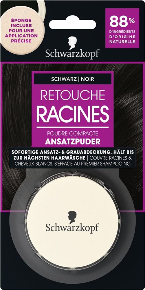 Retouche Racines Ansatz-Puder Schwarz