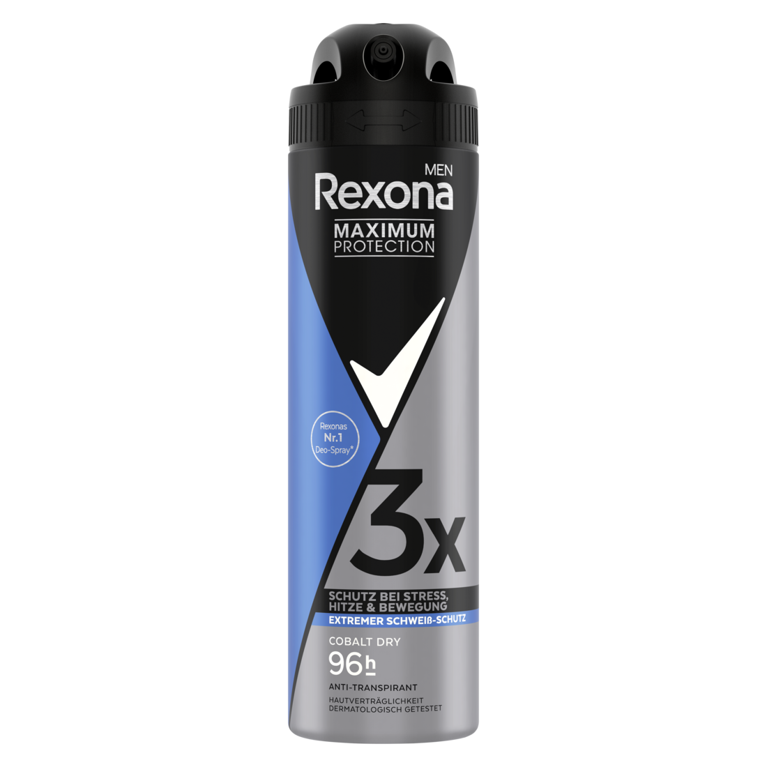 Image of Rexona Men Anti-Transpirant Maximum Protection Deodorant Spray Cobalt Dry 150 ml