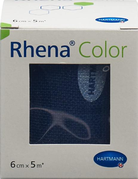 Image of Rhena Color Elastische Binden 6cmx5m blau