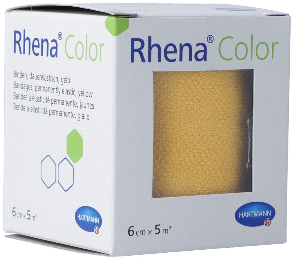 Image of Rhena Color Elastische Binden 6cmx5m gelb