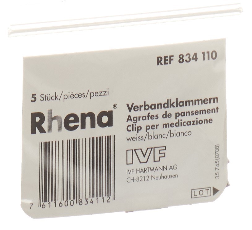Rhena agrafes pansement blanches 5 pce