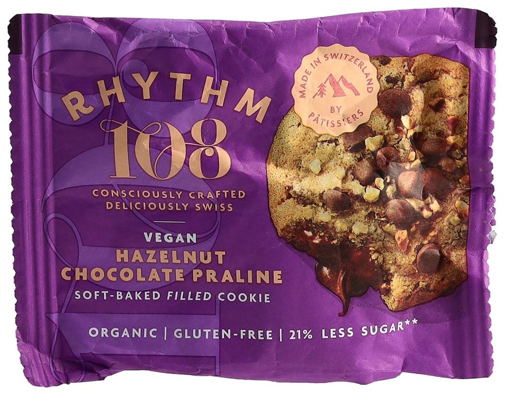 Rhythm108 Hazelnut Chocolate Praline Soft Baked Filled Cookie 50 g