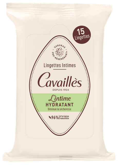 Rogé Cavaillès Lingettes Intimes Spécial Sécheresse sach 15 pce
