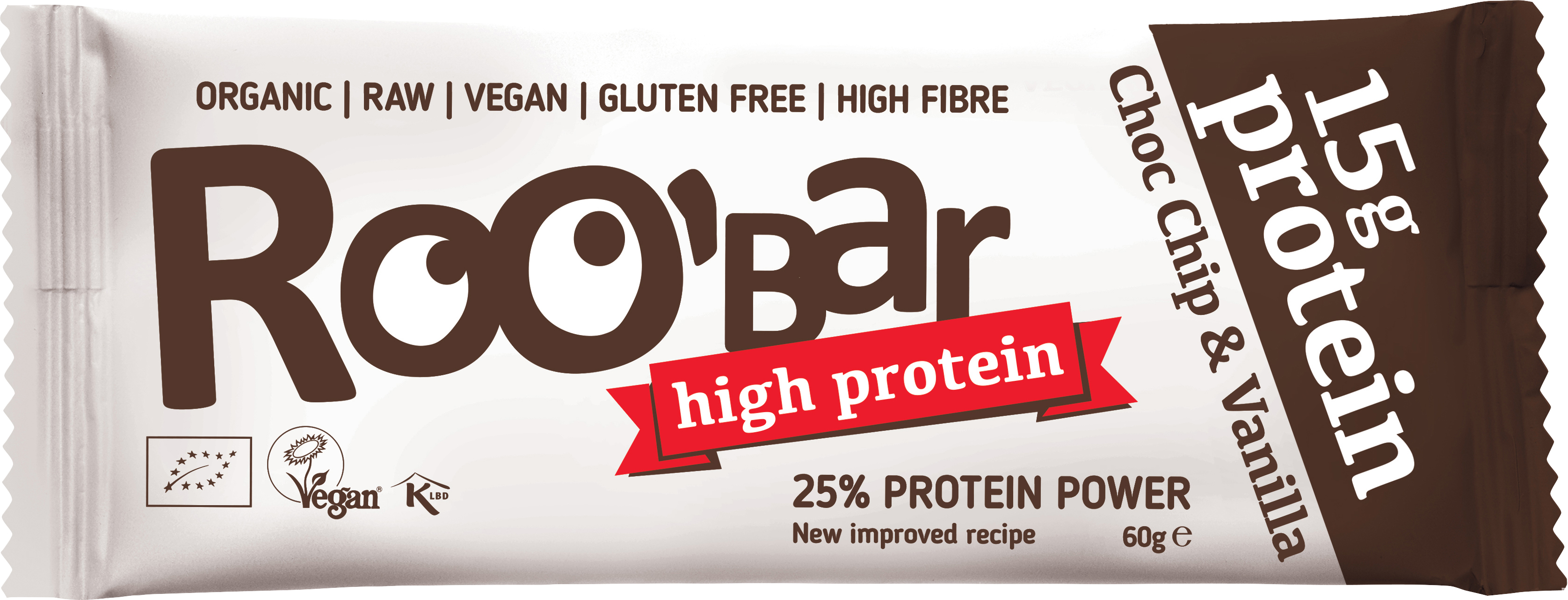 Image of Roobar Protein-Riegel Choco Chip & Vanilla 60 g