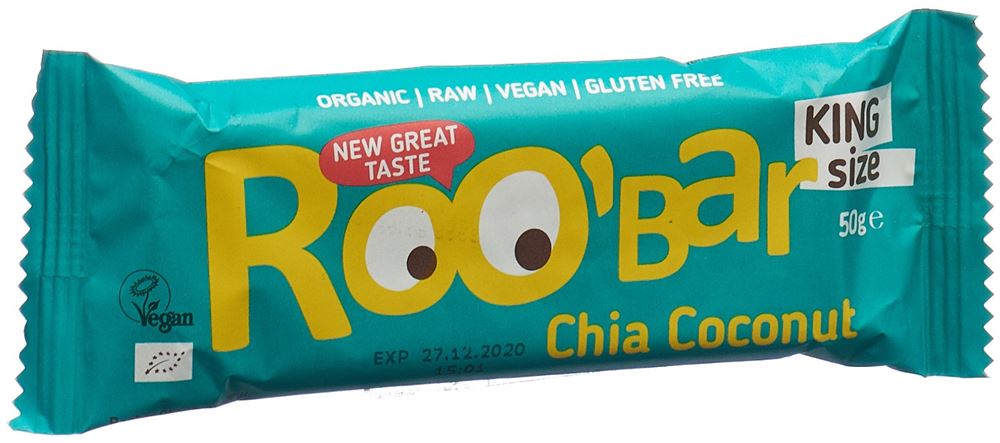 Image of Roobar Rohkostriegel Chia-Kokosnuss 50 g