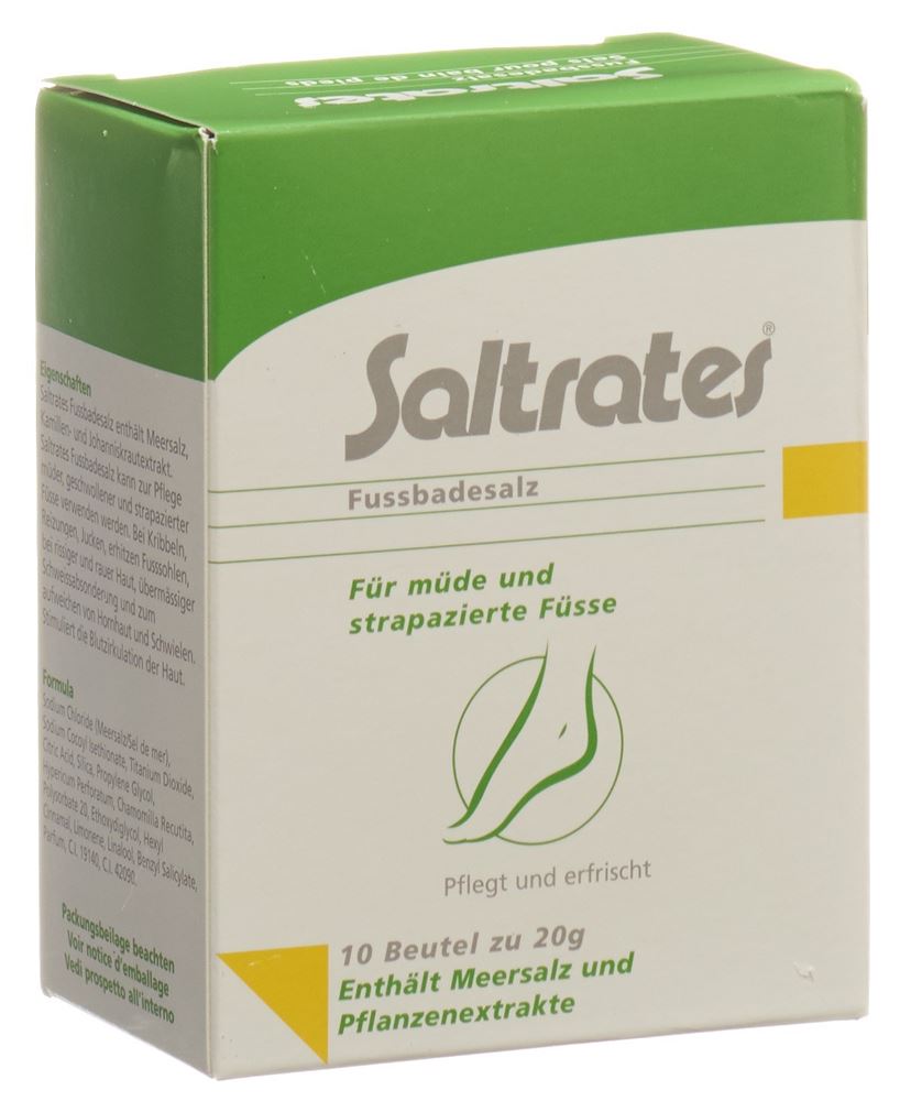 Saltrates sels pour bain de pieds 10 sach 20 g