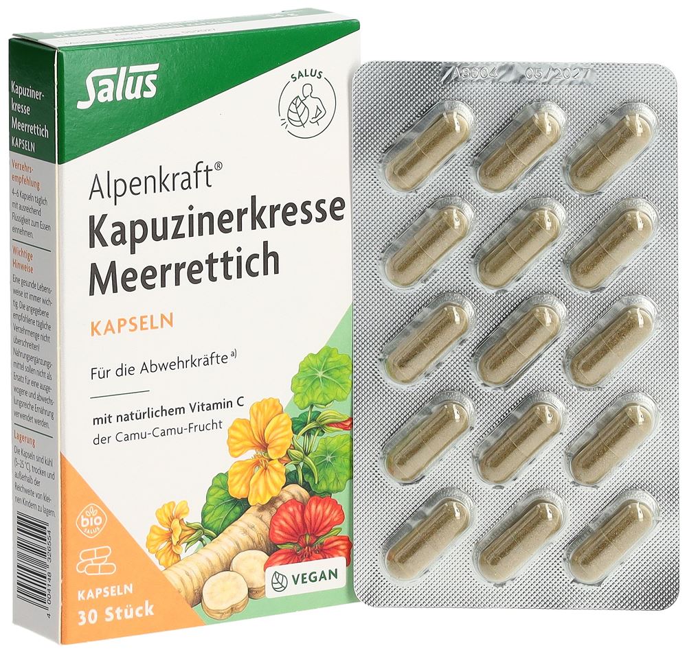 Salus Alpenkraft Kapuzinerkresse-Meerrettich Kaps 30 Stk