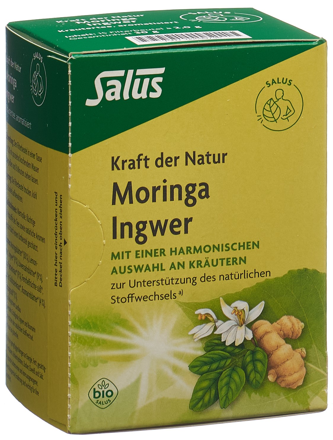 Salus Tisane force de la nature moringa gingembre bio sach 15 pce