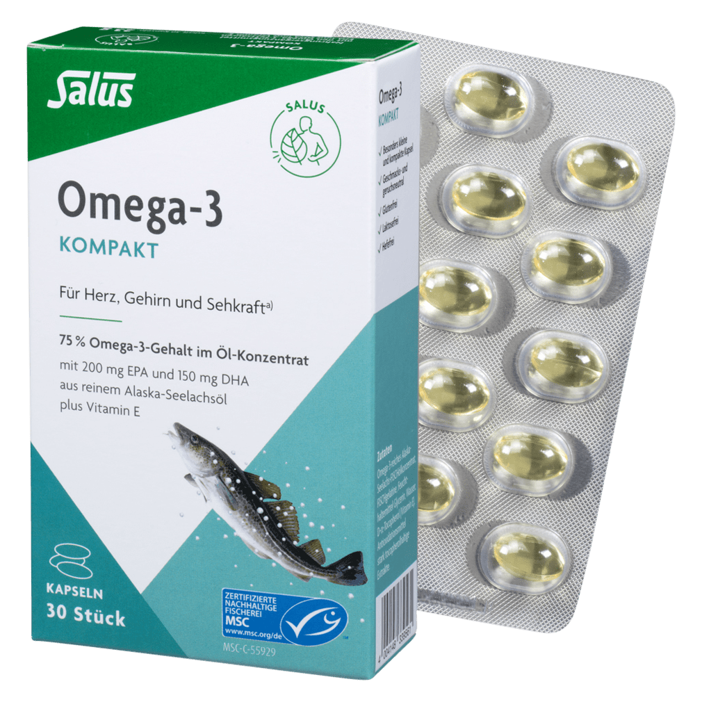 Salus Omega-3 Kompakt Seelachsöl Kaps 30 Stk