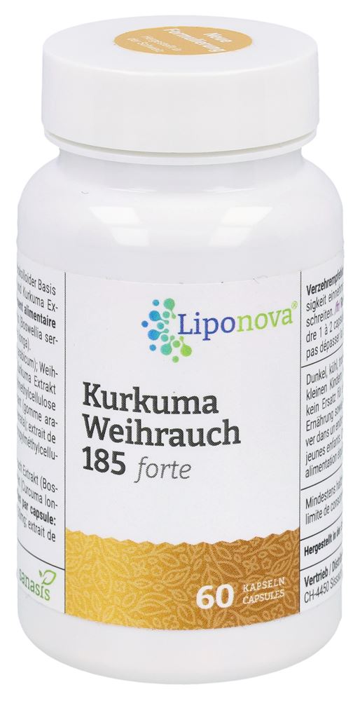 Sanasis Curcuma Incenso 185 forte caps senza polisorbato scatola 60 pezzi