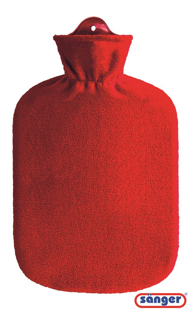 Sänger bouillotte 2l housse polaire rouge